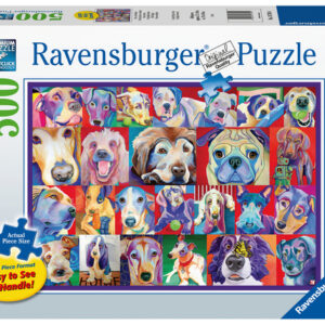 Puzzel Kleurrijke honden       / G3 R11         (4005556167944)