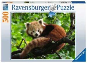 Puzzel Schattige rode panda