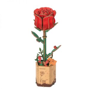 DIY Houten bloem Red Rose      /                (6946785119251)