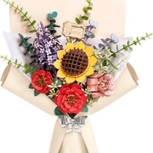 Bloemenbouket Hout DIY         / G3-R28         (6946785119527)