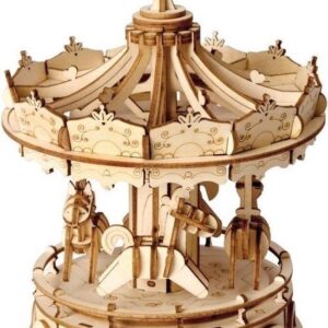 3D Houten puzzel Draaimolen    / G3-R28         (6946785163650)