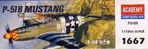 P-51B mustang 1:72
