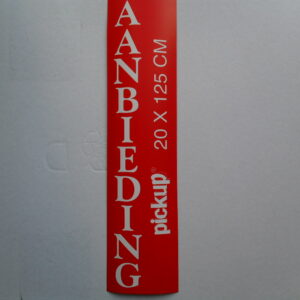 Raambil Aanbieding 20x125cm ve / ACHTERWAND      (UL)(             )