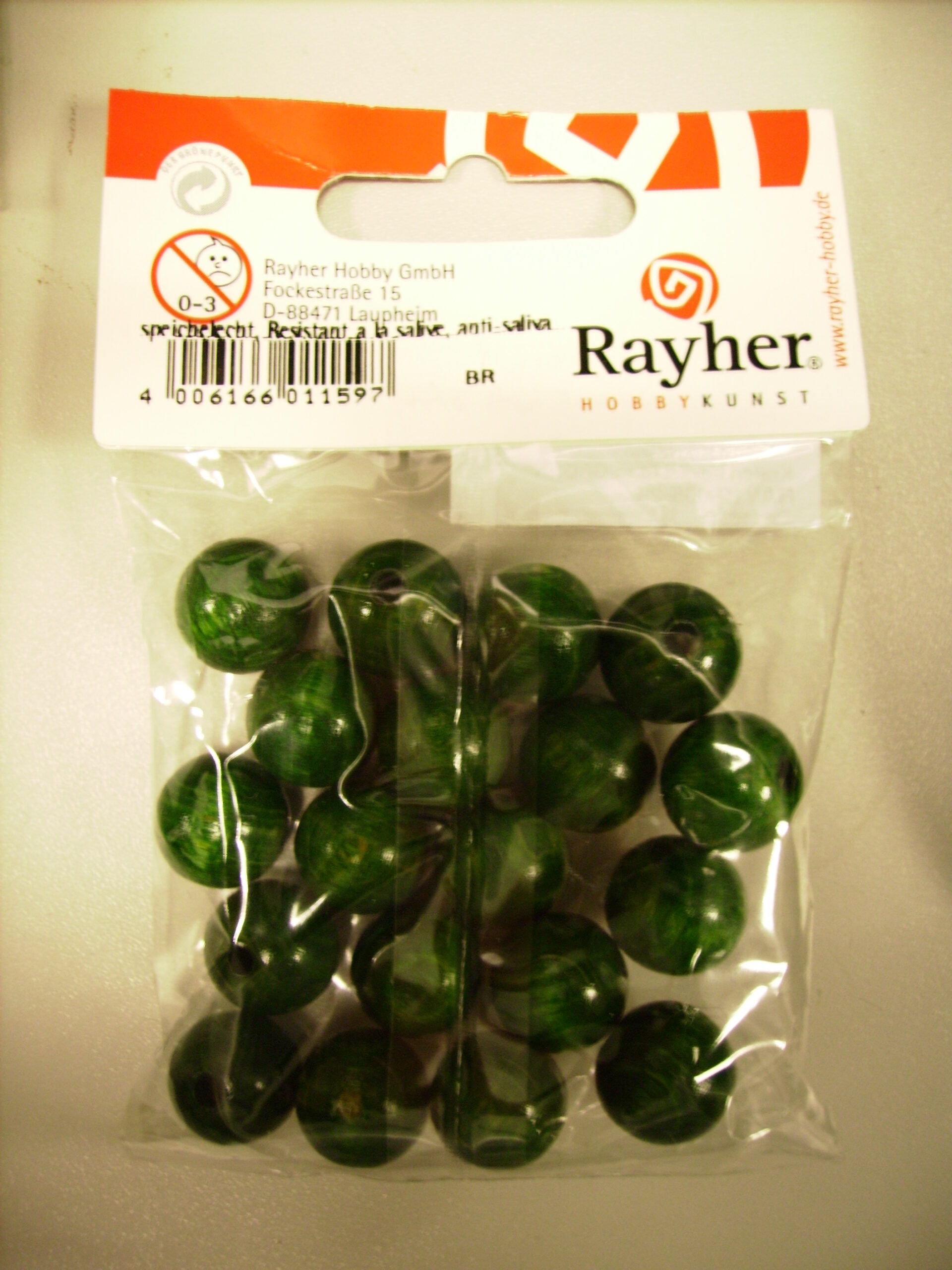 *Kralen 14mm GROEN