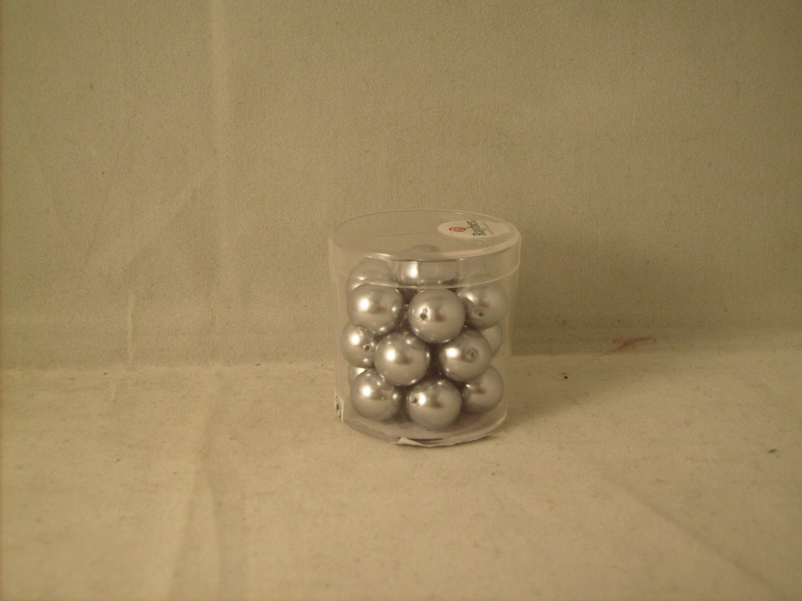 Glasparels 12mm ZILVERGRIJS
