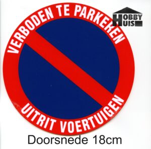 Verb. te parkeren - uitrit