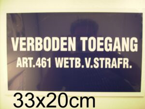 Verb. toegang art.461