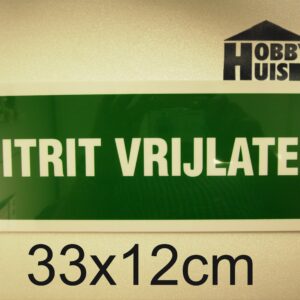 Uitrit vrijlaten               / ACHTERWANDREK  (8711234127143)