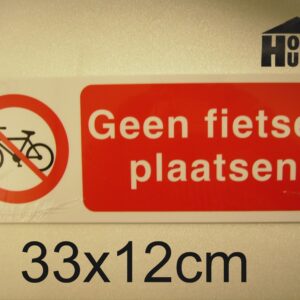 Geen fietsen plaatsen          / ACHTERWANDREK  (8711234128058)