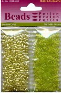 *Duo zakje parels 3x6mm Lime