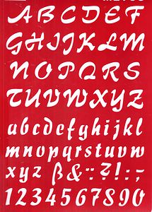Sjabloon Schrijfschrift