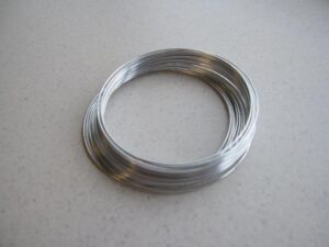 Aluminiumdraad zilv 1mm.