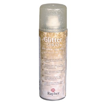 Glitterspray fijn Goud