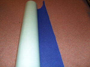 5 mtr. Plakvilt Blauw 90cm