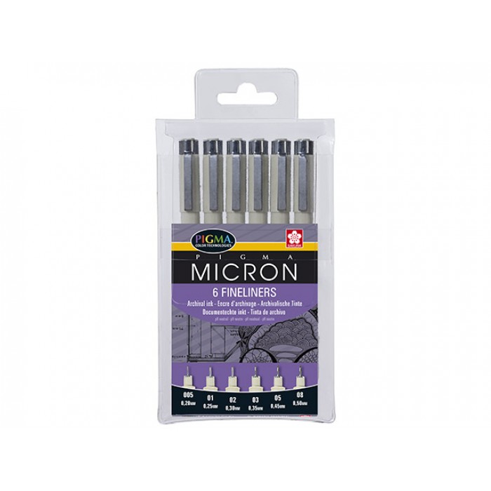 Set a 6 Micron Fineliners