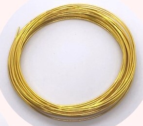 Aluminium draad goud 1 mm