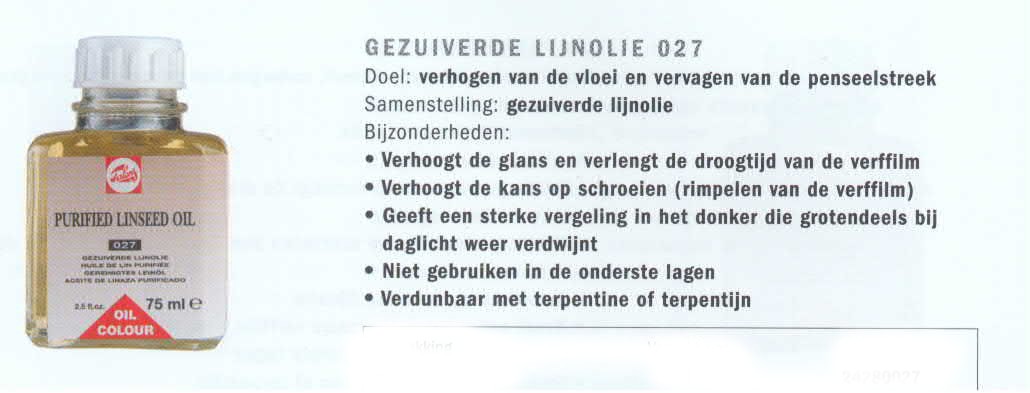 Lijnolie Gezuiverd