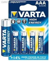 4 x batterij AAA alkal.