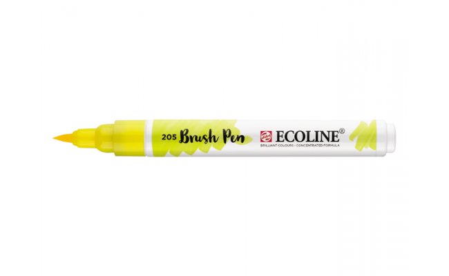 ecoline brushpen Citroen Geel.