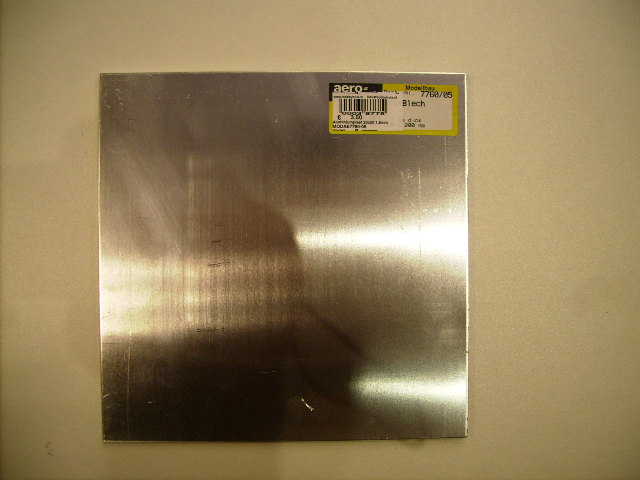 Aluminiumplaat 20x20 0.6mm