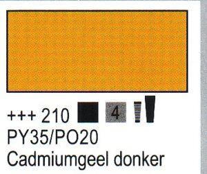 210 Cadmiumgeel donker Amst. A