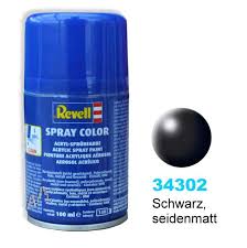 Spray zwart zijdemat           / G3-R25         (4009803343020)