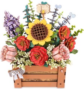 Bloemenkistje 3D Houten Puzzel