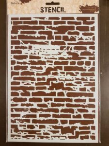 Stencil Stenenmuur (Brick wall