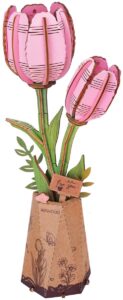 Pink Tulip 3D Houten Puzzel