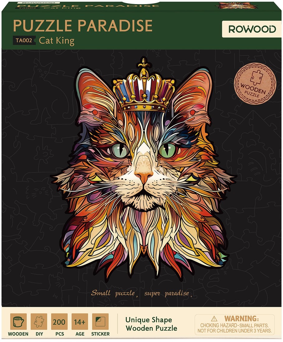 Cat King Houten puzzel