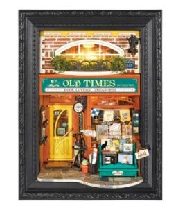 Old Times Bookstore 3D Hout