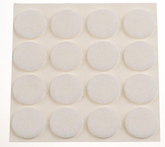Anti-kras viltjes 18mm WIT